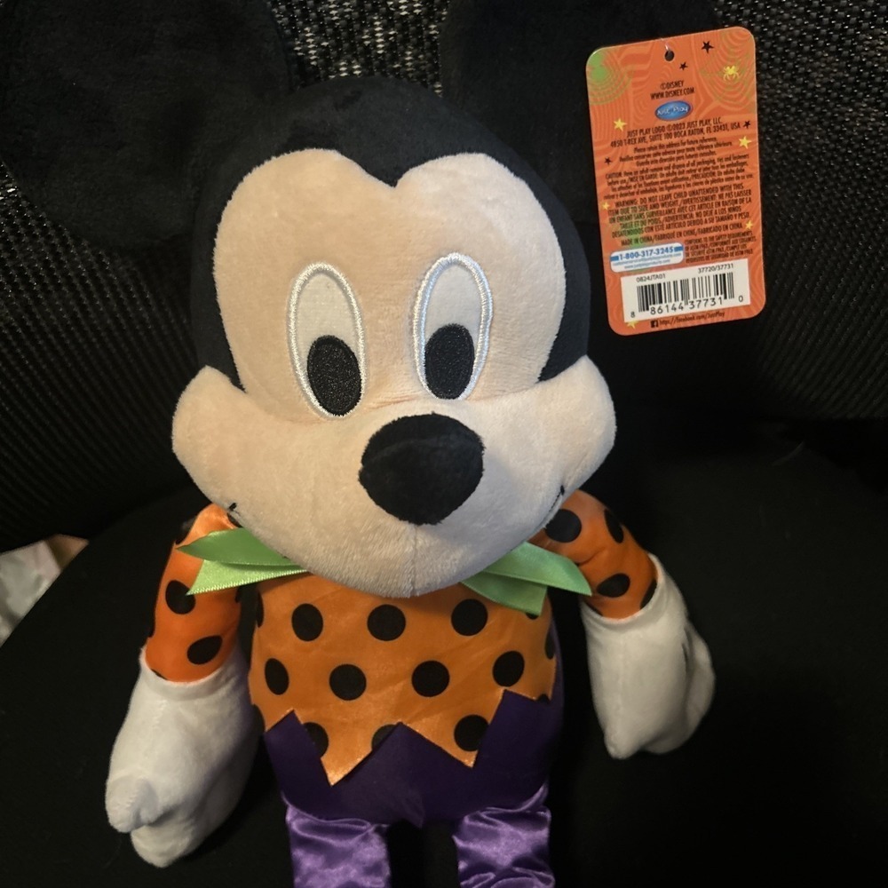 New with Tags! Disney 19" Large MICKEY MOUSE Halloween Plush Stuffed Toy T31 - Picture 2 of 2
